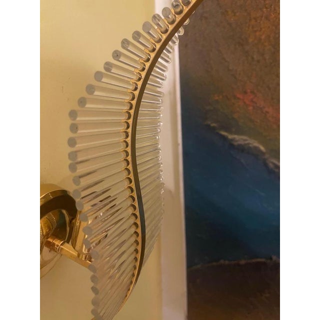 Murano Glass Wall Light by Gaetano Sciolari, Italy 1970s, Set of 6 For Sale - Image 10 of 12