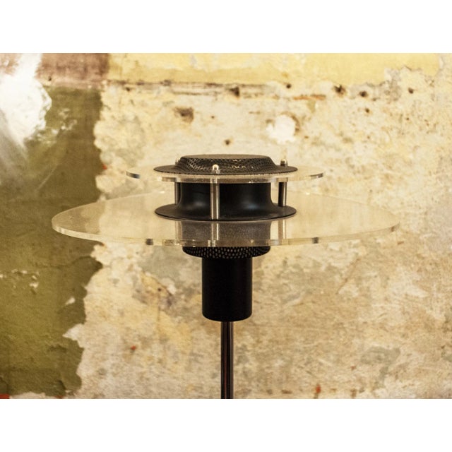 Black Postmodern Italian Table Lamp, 1980s For Sale - Image 8 of 12