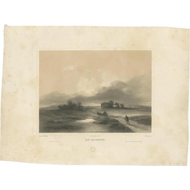 Weixelgartner, A Landscape after a Thunderstorm, 1860, Print For Sale - Image 5 of 5