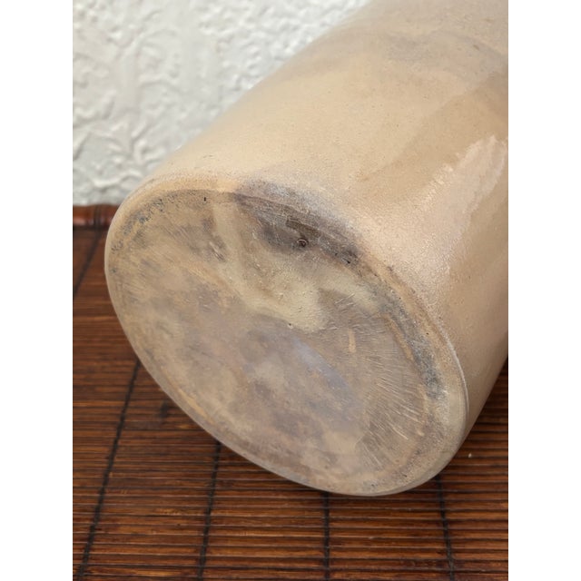 Ceramic Antique Rustic European Salt-Glazed Stoneware Crock For Sale - Image 7 of 8