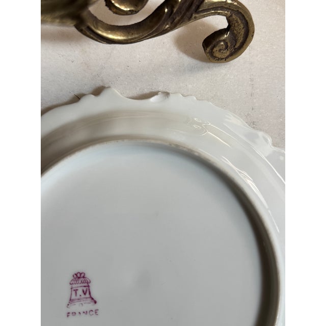 Antique T&v Limoges France Gilt Cherub Porcelain Plates – Set of 4 For Sale - Image 12 of 12
