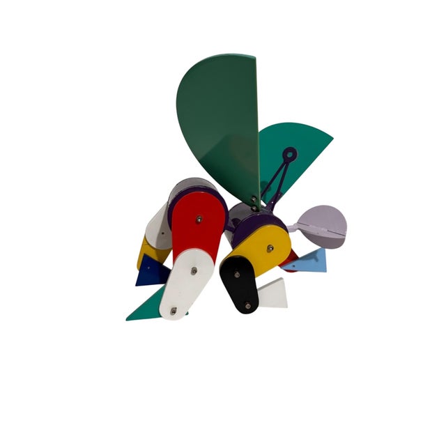 Peter Shire, Post Modernist Pop Art Metal Kinetic Angel Sculpture Memphis Milano Peter Shire For Sale - Image 9 of 18