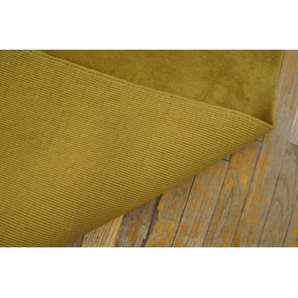1920s Yellow Floral Antique Chinese Art Deco Rug 8'8"x11'4" Knotted Wool Carpet For Sale - Image 9 of 9