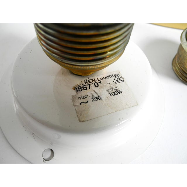 Mid-Century Modern Space Age Disc Brass Wall Lamp from Sölken Leuchten, 1960s For Sale - Image 16 of 17
