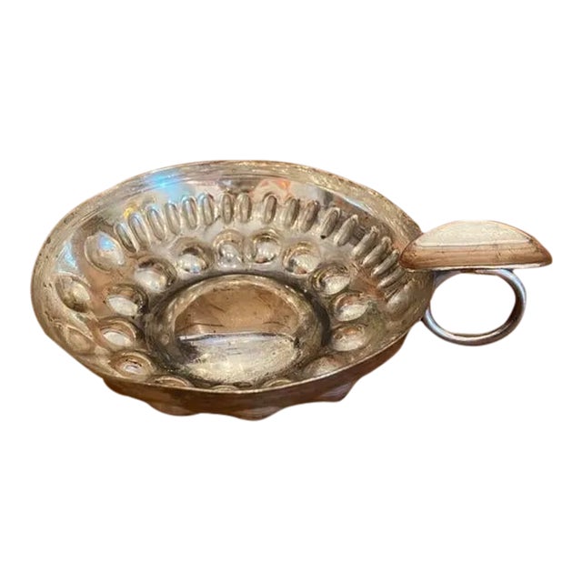 Vintage Silverplate Tastevin For Sale