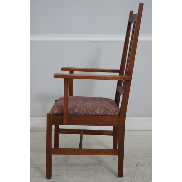 Mission Set of 6 Stickley Mission Cherry Dining Chairs For Sale - Image 3 of 18