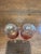 Antique Victorian Amberina Glass Toothpick Holders Inverted Thumbprint - Pair - Hobbs, Brockunier For Sale - Image 4 of 8