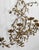 1970s Vintage 47" Italian Rococo Gold Gilded Floral Vine Wall Hanging Candle Sconce For Sale - Image 5 of 9