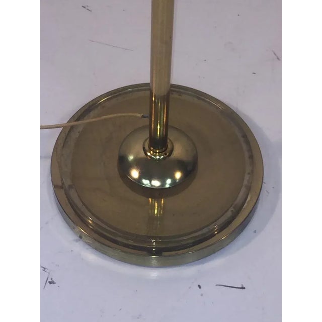 Metal Venini Gold Dusted Murano Glass Leaf Floor Lamp For Sale - Image 7 of 9