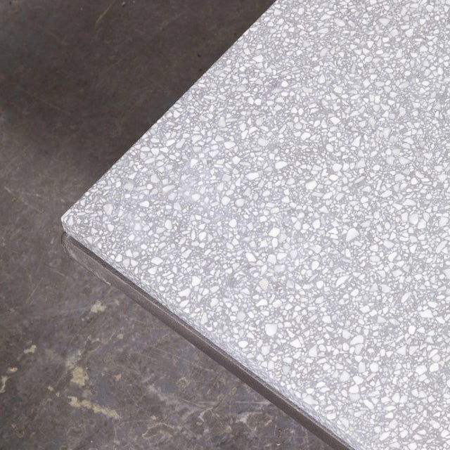 Industrial Low Occasional Table with Terrazzo Top, 1970s For Sale - Image 4 of 8