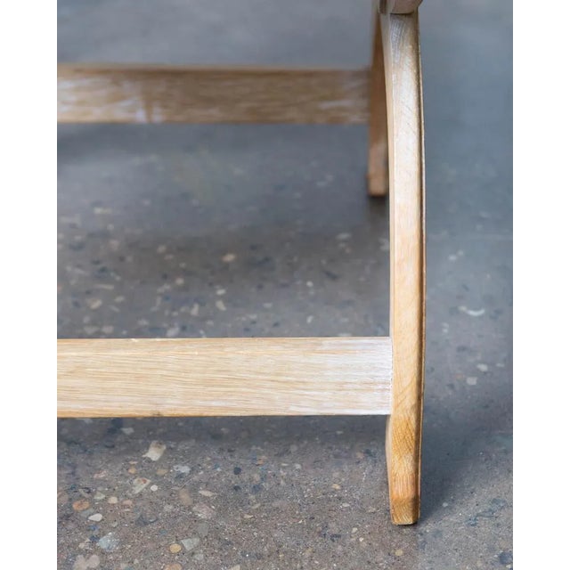 1960s Danish Modern Oak Kurul Chair Attributed to Henning Kjaernulf For Sale - Image 9 of 12