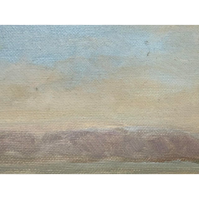 F. Yayboke Turkish Coastal Seascape Signed Oil Painting, Circa 1960's For Sale - Image 10 of 12
