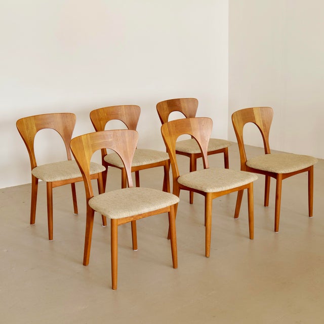 Wood Vintage Peters Chairs by Niels Koefoed, Denmark, 1960, Set of 6 For Sale - Image 7 of 7