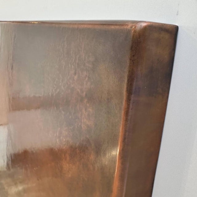 Copper Melting Copper Wall Art Sculpture For Sale - Image 8 of 11