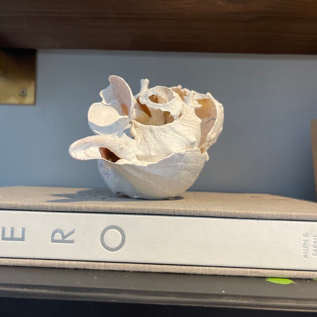 2020s “Surrender, Beneath” 1/1 Signed by the Artist Cheryl Fudge. Modern Abstraction Hand Painted Nantucket Sculpture. For Sale - Image 5 of 11