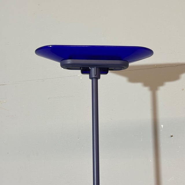 Jill Floor Lamp in Blue Murano Glass by King, Miranda and Arnaldi for Arteluce, 1978 For Sale - Image 11 of 12