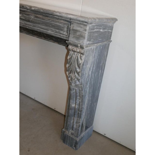 Frame Fireplace in Gray Marble from Befos For Sale - Image 4 of 16