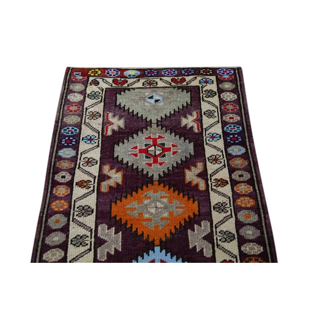 Vintage Turkish Rug 2'10" x 11'11" For Sale - Image 4 of 6