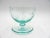 Glass 1940s Crystal Turquoise Engraved Grapefruit Dessert Ice Cream Sundae Footed Glass Dish Bowl Stemware - Set of 12 For Sale - Image 7 of 10