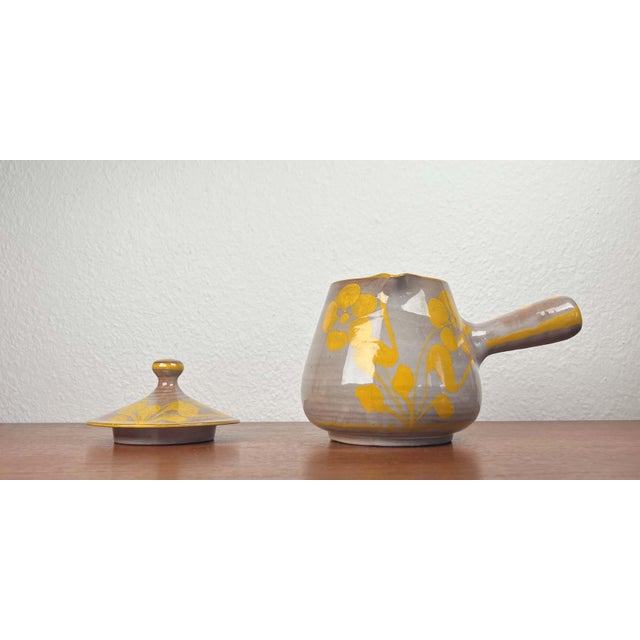 Ceramic Vintage Italian Japanese Style Pottery Teapot from Cerasarda Fatto a Mano, 1970s For Sale - Image 7 of 18