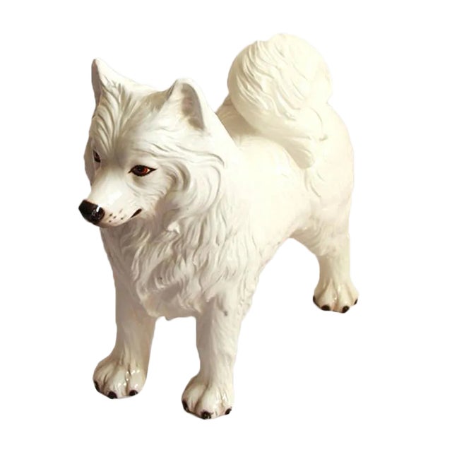 Nonce, Vintage Imposing Ceramic Dog Sculpture, Italy, 1970s For Sale