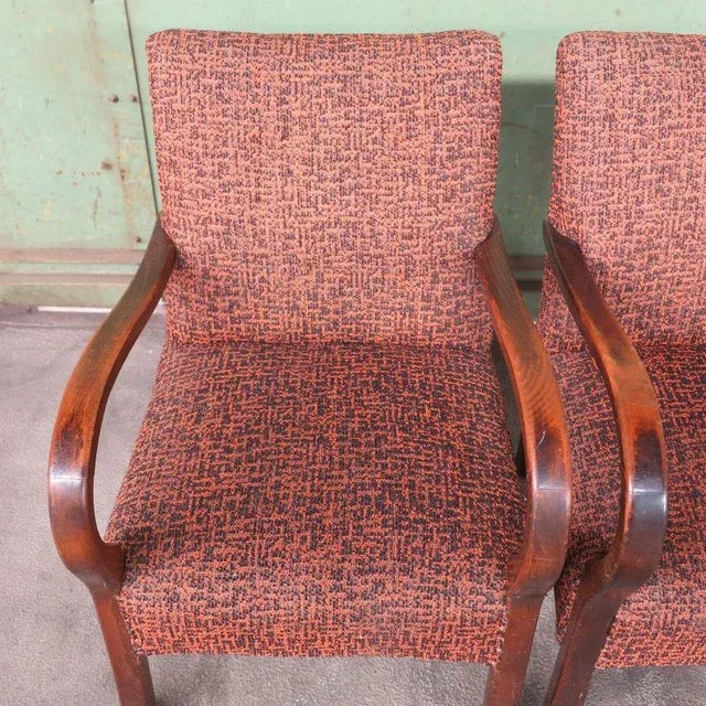 Set of Art Deco Armchairs, 1930s For Sale - Image 9 of 10