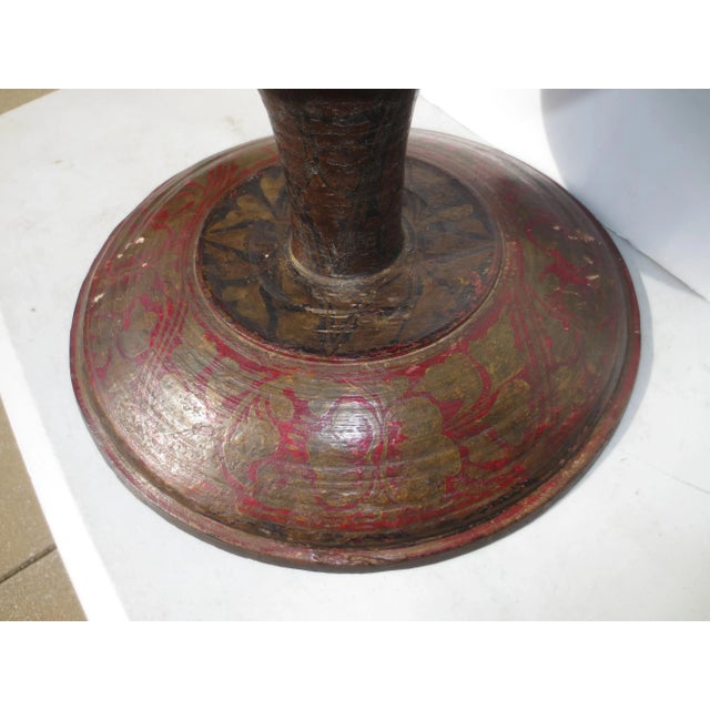 1980s Wood and Lacquer Table Plateau From Indonesia For Sale - Image 5 of 10