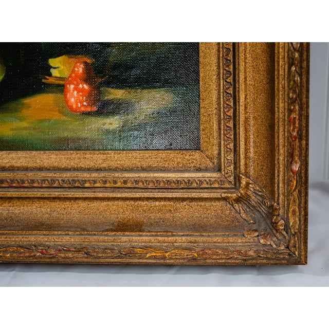Impressionist 1990s Beautifully Framed Still Life Oil Painting For Sale - Image 3 of 6