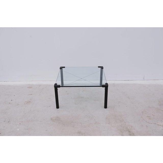 Glass and Metal Coffee Table, 1980, in Very Good conditions. Designed 1980 to 1989