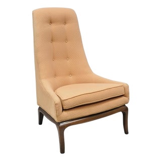 Mid Century Modern Walnut Lounge Chair Attr. T H Robsjohn Gibbings for Widdicomb For Sale