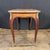 French Louis XV Marble Top Side Table With Inlaid Wood Apron and Brass Gallery For Sale - Image 12 of 12