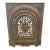Late 19th Century Neoclassical Cast Iron Fireplace Surround & Figural Cover – 2-Piece Set 21.5" X 27" For Sale