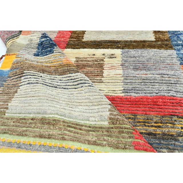 Traditional Handmade Borderless Woolpile Rug. For Sale - Image 3 of 3