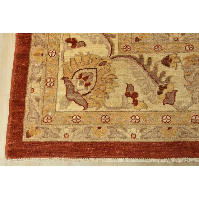 Ziegler Rug 10’1” X 13’5” Red Wool Traditional Hand-Knotted Oriental Carpet For Sale - Image 12 of 15