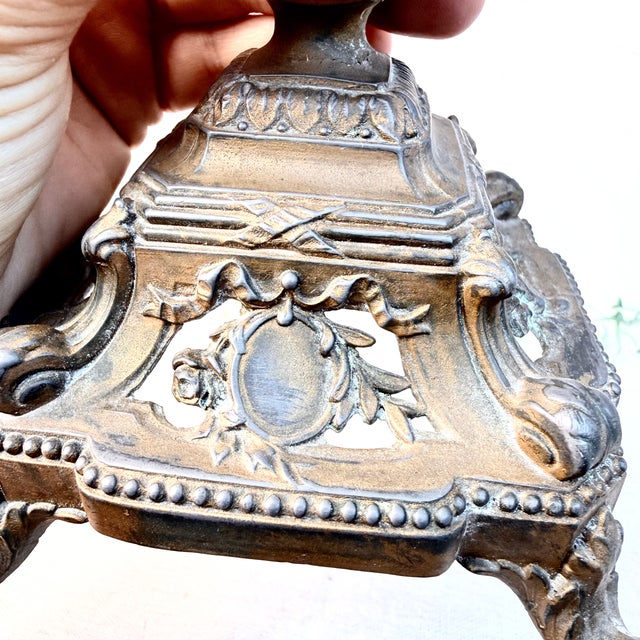 Hand-Painted Oil Lamp with Ribbons, 1970s For Sale - Image 11 of 14