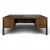 Large Scandinavian Executive Desk in Walnut For Sale - Image 14 of 14