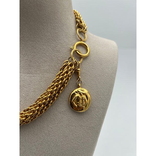 Chanel Chanel Gold-plated Multi-layer Necklace For Sale - Image 4 of 9