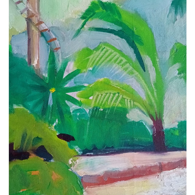 Xcaret Adventure and Water Park Near Cancun in Mexico Oil Painting For Sale - Image 4 of 7