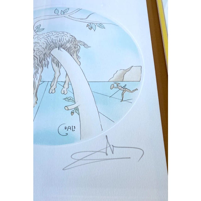 This original 1978 colored etching by Salvador Dalí is from his sought-after Zodiac Suite, a portfolio exploring the...