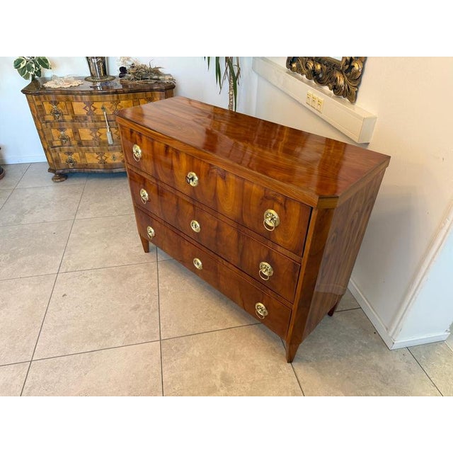 Biedermeier Chest of Drawers in Cherrywood For Sale - Image 9 of 11