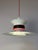 White and Black Hanging Lamp by Bent Nordsted for Lyskaer Belysning For Sale - Image 11 of 11