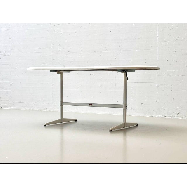 Metal Oval Folding Garden Table by Mazuvo and SM France, 1990s For Sale - Image 7 of 18