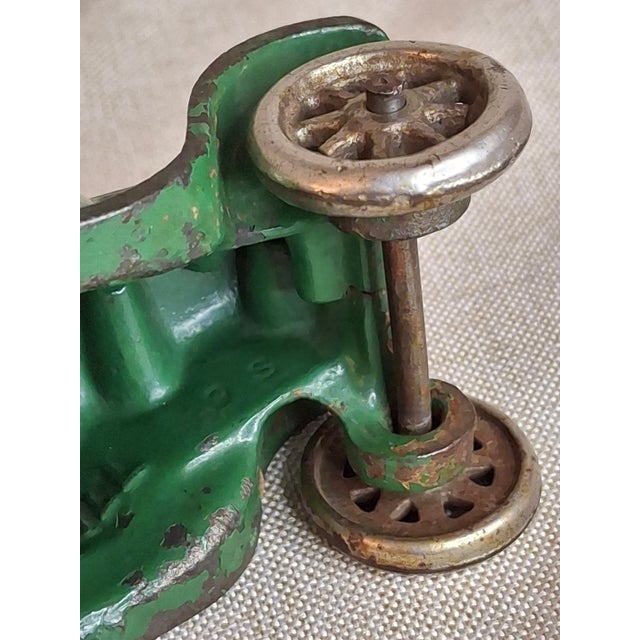 Antique Arcade Cast Iron Ford Model T Coupe Green Toy Car 5" Freeport Ill 1920s For Sale - Image 10 of 18