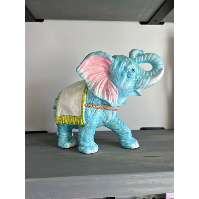 Figurative 1960s Large Colorful Elephant Bank For Sale - Image 3 of 5