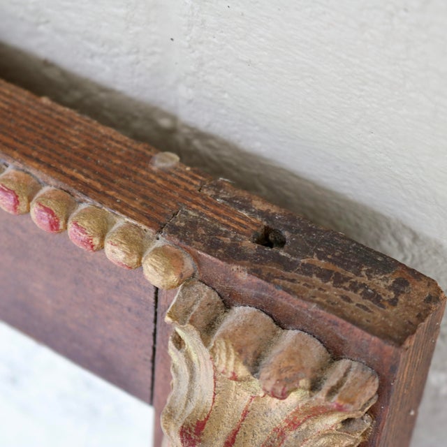 19th Century Lion Trim Entry/Pier Beveled Mirror For Sale - Image 10 of 17