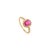 Mid-Century Modern VRJewels 14k Solid Gold Natural Ruby Diamond Statement Ring Size 5 For Sale - Image 3 of 13