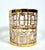Mid 20th Century Vintage Imperial Glass Co. “Shoji” Gold Gilt Trellis Pattern Rocks Glasses - Set of 8 For Sale - Image 5 of 7
