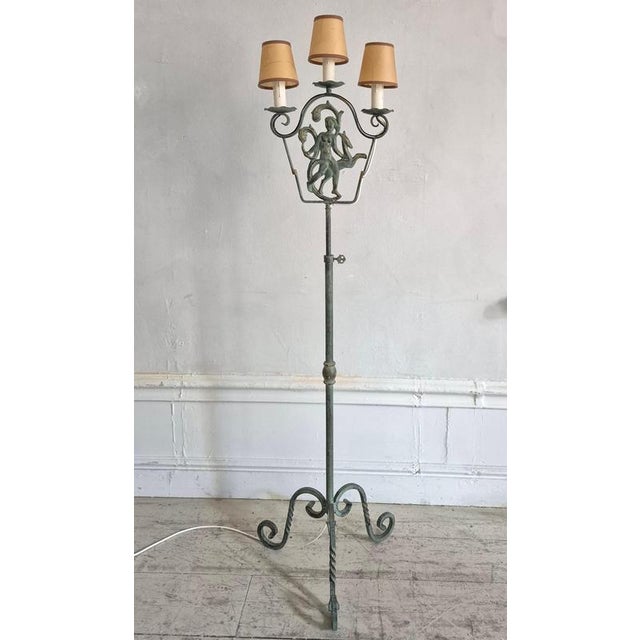 Swedish Grace Floor Lamp by Bjerkås, 1930s For Sale - Image 3 of 18