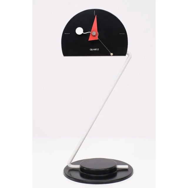 Table Clock by Nicolai Canetti for Artec, 1980s For Sale - Image 10 of 10