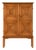 Mid-Century Modern Oak and Brass Cabinet by Oscar Nilsson, 1940s For Sale